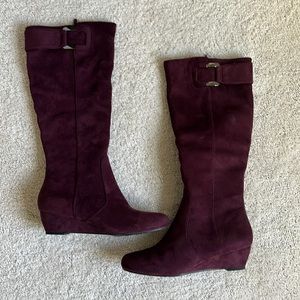BRAND NEW. Never worn Burgundy/Purple Boots size 7.